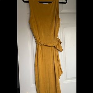 Calvin Klein yellow mustard dress